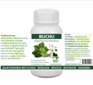 Buchu Capsules – Urinary Tract & Inflammation Support