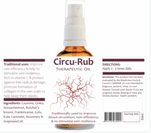 Circu-Rub – Vein Vitality Therapeutic Oil