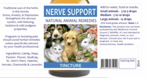 Nerve Support Tincture – Pet Calm & Balance