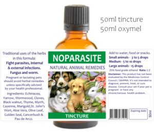 NOPARASITE Tincture – Natural Pet Parasite Relief