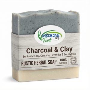 Charcoal & Clay Rustic Herbal Soap 140g