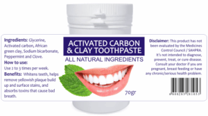 Activated Carbon & Clay Toothpaste