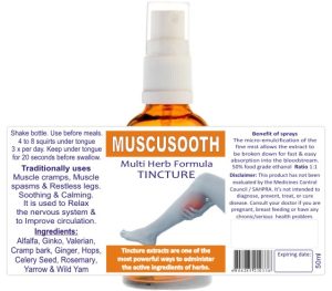MuscuSooth Multi Herb Formula Tincture