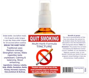 Quit Smoking Multi Herb Formula Tincture